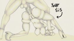 1girl1boy 2d 2d_animation 2d_artwork ass big_ass big_breasts bitch fuck_pussy imminent_anal imminent_oral imminent_orgasm imminent_rape imminent_sex navel nude_female nude_male pussy rape roli_boli(artist) sex_slave sex_toy sexslave teenage_girl teenager text tyam_(character) whore