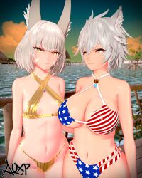 3d 4th_of_july auxp breast_envy huge_ass huge_breasts meme mio_(xenoblade) mother_daughter_boob_envy_(meme) nia_(xenoblade) tagme thick_thighs thin_waist xenoblade_(series) xenoblade_chronicles_2 xenoblade_chronicles_3