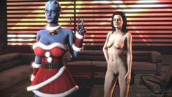 3d alien animal_genitalia animated asari ball_growth balls_expansion breast_expansion christmas christmas_outfit demisak dickgirl equine futanari growth horsecock huge_balls huge_breasts huge_cock hyper hyper_balls intersex liara_t'soni mass_effect miranda_lawson no_sound penis penis_growth penis_growth_(development) source_filmmaker tagme video