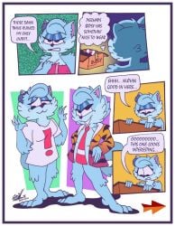 1girls bottomless breasts bubsy_(series) comic female necktie nude oblivia_(bubsy) tagme why2kz