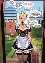 2026 ai_edit ai_generated alternate_version_available batman_(series) big_breasts black_eyeshadow blonde blonde_female blonde_hair blue_eyes blush braid braided_hair breasts bruce_wayne butler canon_dialogue character_request comic comic_edit comic_page damian_wayne dc dc_comics door_open doorstep doorway earrings edit edited edited_art edited_official_artwork english english_text eyeshadow female female_butler female_focus female_only first_porn_of_character garter_straps grandniece job_application light_skin light_skinned_female maid maid_apron maid_headdress maid_outfit maid_uniform makeup new_character offscreen_character offscreen_male open_door pearl_earrings pretty pretty_face pretty_girl scene_interpretation servant skirt solo solo_female solo_focus staring staring_at_viewer suitcase tagme_(character) talking talking_to_offscreen text text_bubble thighhigh_stockings thighhighs thighs
