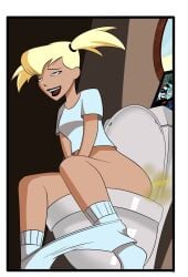 1girl ass bare_hip bare_legs bathroom batman:_the_animated_series blonde_hair blue_eyes casual clown clown_girl curvy dc dc_comics dcau defecating dirty dirty_ass fart fart_everywhere farting farts flatulance gassy gassy_ass gassy_female harleen_quinzel harley_quinn harley_quinn_(classic) hips indoors jester jester_cap jester_outfit joker legs makeup mask picture pooping pooping_in_toilet sexy sexy_body shirt sitting smelly smelly_ass smile socks stinky stinky_ass the_joker the_new_batman_adventures toilet toilet_use twintails warner_bros warner_bros._animation warner_brothers white white_facepaint white_makeup white_shorts white_socks young young_female
