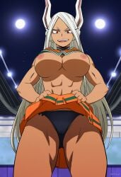 1girl 1girls ai_generated anime boku_no_hero_academia breasts curvy curvy_female curvy_figure eyes female fit hair mirko_(my_hero_academia) my_hero_academia nsfw stickyai tits voluptuous