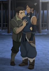 ... avatar_the_last_airbender big_breasts bolin breast_press breast_squeeze breasts busty canoartnsfw clothed clothes dark-skinned_female dark_skin korra large_breasts outdoors squeezing squeezing_breast sucking sucking_breasts sucking_nipple sucking_nipples the_legend_of_korra tied_hair