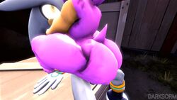 2016 3d amy_rose animated anthro ass balls big_balls big_penis darksorm erection female female_on_top furry hedgehog huge_butt huge_cock male mammal nude on_top penetration penis sex silver_the_hedgehog sitting sonic_(series) straight thick_thighs vaginal_penetration