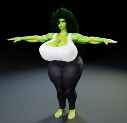 1girls 3d 3d_(artwork) angry ass bbw big_breasts blender_(software) breasts endlessillusion female female_only gigantic_breasts green_body green_eyes green_skin huge_breasts large_breasts marvel marvel_comics massive_ass massive_breasts massive_butt massive_thighs muscular muscular_female naughty_face nipples nude nude_female seductive_look she-hulk she-hulk_(endlessillusion) solo superhero