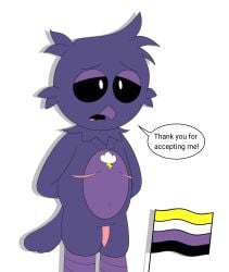 lewdboiart_(artist) looking_at_viewer nightmare_critters nonbinary poe_(poppy_playtime) poppy_playtime pride_month