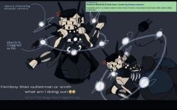 annoyed ass ass_bigger_than_head assjob big_ass big_butt big_thighs electricity electronics femboy giant_ass giant_penis large_thighs oc outlet robot_humanoid skibidi_toilet thick thick_ass thick_thighs
