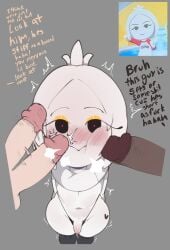 3boys blush burd_(meweeze) embarrassed femboy gay girly looking_up male male_only meweeze penis thick_thighs