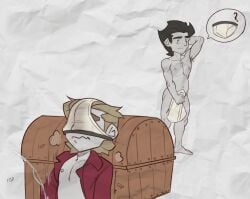 2boys biceps briefs cum domdumb12 don't_starve don't_starve_(series) gay genital_fluids handjob klei_entertainment male male/male male_nipples male_only manly masturbation muscular_male nipples orgasm pecs underwear wilson_percival_higgsbury
