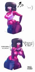 1girls bra_lift bra_strap_is_showing_(meme) garnet_(steven_universe) nipple_piercing steven_universe sunglasses