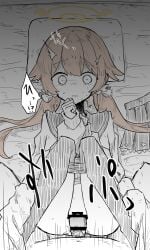 1boy 1girls blue_archive female halo hifumi_(blue_archive) ki_no_nekko looking_at_viewer male penetration penis pov rape sex trinity_general_school_student