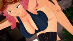 1boy 3d animated ass boku_no_hero_academia bouncing_breasts breasts breasts_out cleavage evaan female giddora goggles goggles_on_head hatsume_mei jiggle jiggling_ass koikatsu mei_hatsume my_hero_academia pink_hair sound tagme tank_top video yellow_eyes