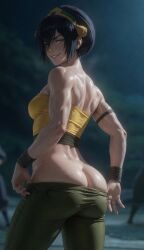 ai_generated ass ass_focus female sexy teasing toph_beifong