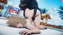 1animal 1girls 3d animal_penis big_breasts blonde_hair breasts canine_penis chubby chubby_female doberman dog doggystyle honey_select_2 human_on_feral illusion_soft interspecies nipples nude nude_female orange_eyes penetration pinned_down rolling_eyes short_hair summer tongue_out vaginal_penetration viktorkrev white_skin zoophilia