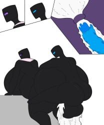 1boy 1girls big_ass big_breasts big_butt big_penis blocky_head blue_cock blue_dick blue_eyes breasts cum cum_inside cum_inside_pussy enderlady_(hbtheender) hb_(hb_the_ender) original penis penis_in_pussy purple_eyes stemingbunbun tagme thick_thighs wide_hips