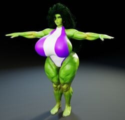 1girls 3d 3d_(artwork) angry ass bbw big_breasts blender_(software) breasts endlessillusion female female_only gigantic_breasts green_body green_eyes green_skin huge_breasts large_breasts marvel marvel_comics massive_ass massive_breasts massive_butt massive_thighs muscular muscular_female naughty_face nipples nude nude_female seductive_look she-hulk she-hulk_(endlessillusion) solo superhero