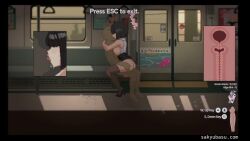 2d animated big_breasts black_hair cum cum_in_pussy cum_inside gameplay gameplay_mechanics pixel_art sex tagme train_45 video video_games