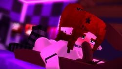 big_cock big_penis black_body black_cock black_dick blocky_body goth goth_girl makeup makeup_running minecraft mineporncraft naked red_hair red_pixel sucking_cock sucking_dick sucking_penis