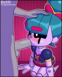 1boy 1girls blowjob brawl_stars diexdi doll female gigi_(brawl_stars) hetero joints penis