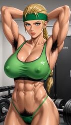 ai_generated armpit_fetish armpit_hair armpits athletic athletic_male bush bushy_pubes deergirlfit excessive_pubic_hair female_pubic_hair gym hairy hairy_armpits hairy_pussy mortal_kombat mortal_kombat_3 muscular pubic_hair pubic_hair_peek pubic_tuft sonya_blade sports_bra toned toned_female