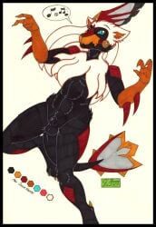 2025 2_fingers 3_toes abs animal_genitalia anthro arthropod artist_name athletic athletic_anthro balls black_body black_border blue_eyes border canid chimera claws colored cougar_leon english_text feet fin finger_claws fingers fish fur generation_7_pokemon genitals grey_sclera hair hi_res humanoid legendary_pokemon male mammal marine marker_(artwork) markings max_(eurasia21xx) membrane_(anatomy) multicolored_body muscular muscular_anthro muscular_male navel nintendo nude open_mouth orange_body orange_skin pokemon pokemon_(species) red_accents sheath signature silvally simple_background smile solo synthetic tail tail_fin text toe_claws toes toned_belly toned_body toned_male toned_thighs tongue traditional_media_(artwork) white_body white_fur white_hair