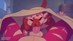 ambient_among_us animal_genitalia animated anthro anthro_on_anthro anthro_penetrated anthro_penetrating antlers bedroom_eyes bedroom_sex edjit felid feline ferris_(edjit) fish male male/male male_only mammal marine reupload shark sound_edit tagme video