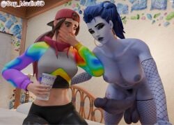 3d bored drink fortnite futanari futanari loserfruit overwatch pubic_hair saggy_balls shocked sug_madic3d veiny_penis widowmaker