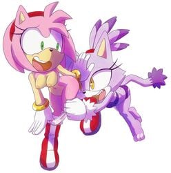 amy rose from sonic (series) by hecticarts