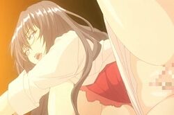 1boy animated back breast censored doggy_style glasses male saimin_class teacher vaginal_penetration