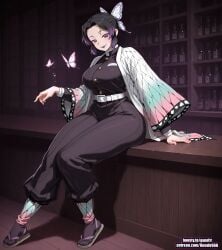 kochou shinobu from demon slayer by gundir