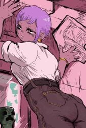 dark-skinned_female efe_(minecraft) microsoft minecraft mojang tagme_(artist) video_games