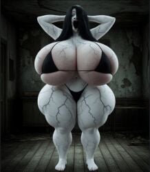 ai_generated big_breasts huge_breasts large_breasts monster_girl nextbot the_grudge