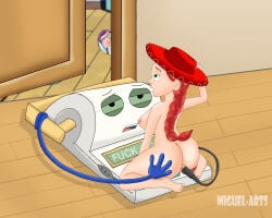 big_ass big_breasts cow_girl disney jessie_(toy_story) penetration red_hair smarty_pants_(toy_story) toy_story