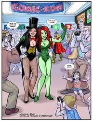 2d batman_(series) bojay cosplay crossover dc_comics green-skinned_female green_skin marvel pamela_isley poison_ivy smooth_skin tagme thor_(cosplay) thor_(series) wonder_woman_(cosplay) zatanna zatanna_zatara