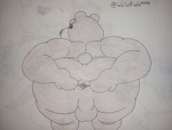 1boy 2026 anthro anus balls bear big_ass bluegrass_films drawing_on_paper fuzzy_door_productions hi_res living_plushie ludoroo male male_only mammal media_rights_capital penis presenting_anus presenting_ass seth_macfarlane smart_entertainment tail ted_(film) ted_(franchise) ted_(ted) teddy_bear traditional_media_(artwork) universal_pictures universal_studios wallarudo
