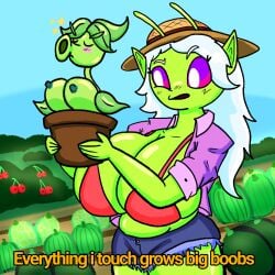 alien alien_girl anthro anthrofied ass big_breasts breasts electronic_arts flora_fauna gustavman peashooter_(pvz) plant plant_humanoid plantie plants_vs._zombies plants_vs_zombies popcap_games tagme tagme_(artist) thick_thighs valerie_(theguywhodrawsalot) video_game_character video_games