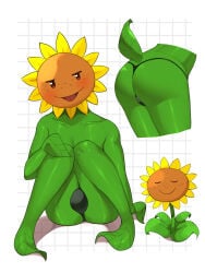 1boy anthro anthrofied ass balls bulge electronic_arts femboy flora_fauna male plant plant_humanoid plantie plants_vs._zombies plants_vs_zombies popcap_games roo310 sunflower_(pvz) thick_thighs video_game_character video_games