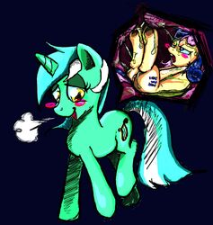 blush bonbon_(mlp) burping cheerios_(artist) female feral friendship_is_magic heartstrings lyra_heartstrings_(mlp) my_little_pony nude pussy stomach_acid vore what yuri