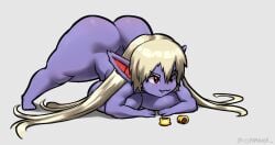 1girls ass big_ass breasts jack-o_pose league_of_legends oppmann poppy thick_thighs thighs