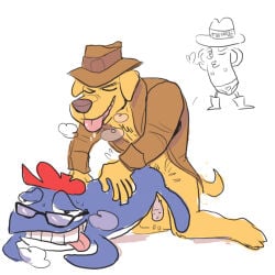 2012 2boys artist_request character_request dex_dogtective domestic_dog foodfight! furry gay male male_only tagme yaoi
