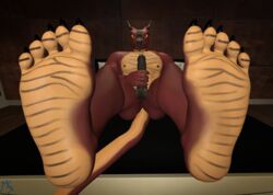 3d 5_toes anthro claws dragon feet foot_focus hindpaw humanoid_feet male male_only mastersounds masturbation nipples paws penis scalie soles solo source_filmmaker toe_claws toes ty_(zp92) uncensored yellow_eyes