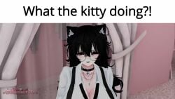 animal_ears animal_tail animated ass boobs breasts feminine glasses mp4 tagme tits unity_(engine) video vrchat vrchat_avatar vrmommymilkers wearing_glasses