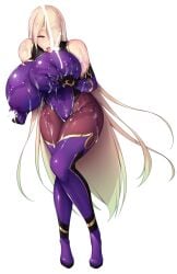 1girl bare_shoulders blonde_hair blush boots breast_sucking breasts covered_navel covered_nipples cum cum_on_body cum_on_breasts cum_on_clothes curvy ejaculation elbow_gloves full_body game_asset gloves gold_trim grabbing_own_breast hair_over_one_eye highleg highleg_leotard huge_breasts impossible_clothes kongeraatio lactation lactation_through_clothes large_variant_set leotard licking licking_nipple long_hair looking_at_viewer ninja nipple_stimulation non-web_source open_mouth pantyhose projectile_lactation purple_leotard rokujou_sion self-datamine shiny_clothes simple_background skin_tight solo tachi-e taimanin_suit taimashi_ayano thick_thighs thigh_boots thighhighs thighs tongue tongue_out transparent_background unaligned_breasts variant_set very_long_hair wide_hips yellow_eyes