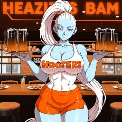 1angel 1female 1girls 1woman ai ai_generated angel angel_girl beautiful beautiful_body big_breasts breasts clothed clothed_female clothes clothing dragon_ball dragon_ball_super dressed female female_only frosting.ai glass glass_of_juice holding_object holding_plate hooters hooters_uniform job light_blue_skin long_hair long_hair_female looking_at_viewer non-nude non_nude orange_shorts perfect_body pink_eyes ponytail ponytail_(hair) ponytail_female restaurant restaurant_background restaurant_setting seductive seductive_look seductive_smile sexy_clothing sexy_female sexy_woman sfw shirt shorts smiling smiling_at_viewer solo standing thight_clothing vados waiter waitress white_hair white_hair_female white_shirt woman woman_only woman_solo working working_girl
