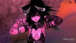 animated boobs breasts feminine mp4 outdoors outside tagme tits unity_(engine) video vrchat vrchat_avatar vrmommymilkers watermark white_sclera