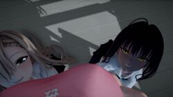 3d_(artwork) 3d_animation 3girls ahe_gao animated asuna_(blue_archive) azur_lane big_breasts blue_archive breasts bremerton_(azur_lane) completely_nude_female cum cum_in_pussy cum_inside drugged erection fainted female fff_threesome fingering futa_with_female futanari groping group_sex highres implied_drugging karin_(blue_archive) mating_press moaning multiple_girls nude_female penis saigo_ebizori shrunk sound tagme threesome vaginal_penetration vaginal_sex video younger_female yuri