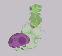 anal anthro anthrofied ass big_breasts breasts electronic_arts feral feral_penetrating feral_penetrating_anthro flora_fauna pavonquint13526 peashooter_(pvz) plant plant_humanoid plantie plants_vs._zombies plants_vs_zombies popcap_games puff-shroom_(pvz) smaller_male thick_thighs video_game_character video_games