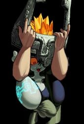1boy 1girls bulge midna oppmann tagme the_legend_of_zelda twilight_princess