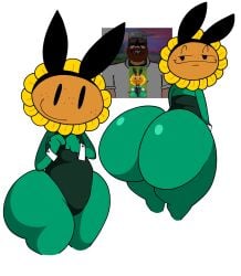 anthro anthrofied ass ass_focus big_ass big_breasts blood_meridian breasts bunny_girl crazy_dave_(pvz) electronic_arts flora_fauna funny funny_face huge_ass judge_holden lucaslora meme plant plant_humanoid plantie plants_vs._zombies plants_vs_zombies popcap_games reference_image sunflower_(pvz) tagme thick_thighs video_game_character video_games